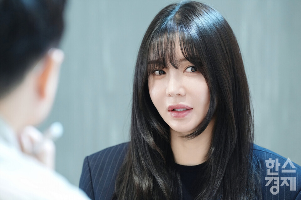 프로골퍼 출신 안신애 메르베이 대표가 3일 서울 강남구 삼성동 한 카페에서 본지와 인터뷰를 하고 있다. /최대성 기자