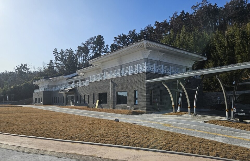 준공을 앞둔 문무대왕 해양역사관 전경. 사진=경주시 제공