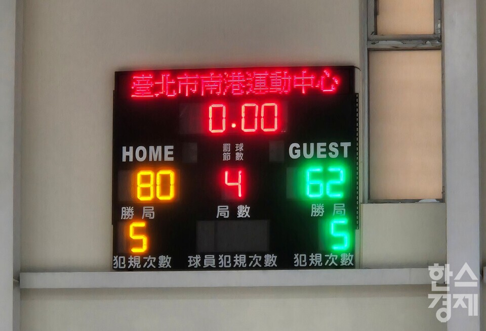 프로농구 고양 소노가  8일 대만 타이베이 난강운동센터에서 열린 TPBL 신주 토플러스 라이오니어스와 연습 경기에서 62-80으로 패했다. /류정호 기자