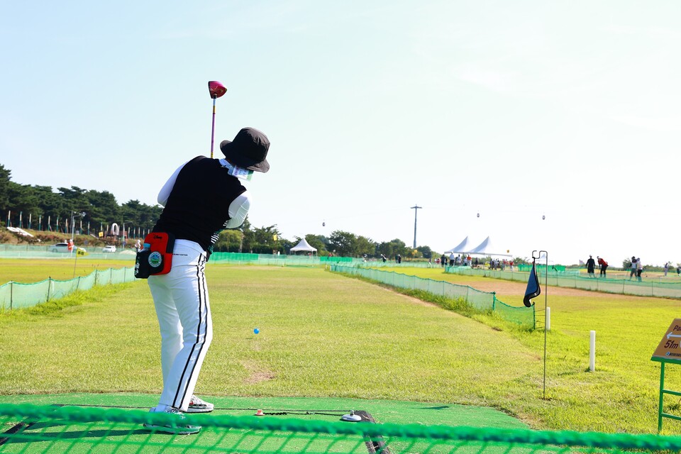 제3회 문화체육관광부장관기 전국 파크골프대회 경북대표 선발전. 사진=울진군 제공