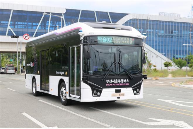 부산자율주행버스. 사진=부산시 제공