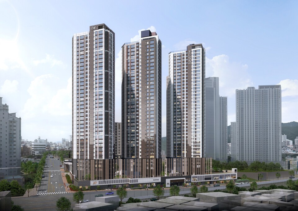 힐스테이트 가야 1단지 투시도./현대건설