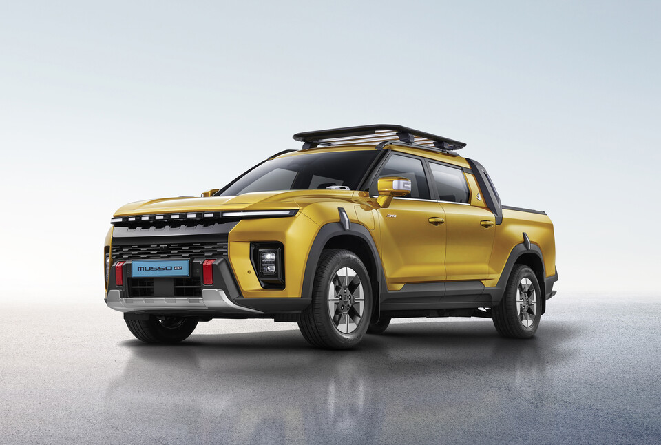 KGM, ‘무쏘 EV’의 외관./KG모빌리티