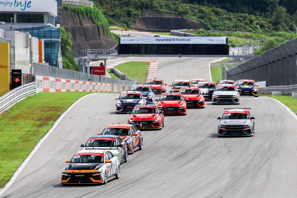 N1클래스 경기 모습./현대N페스티벌