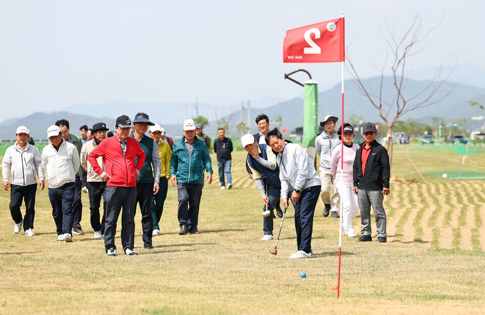 성주참외파크골프장 공인인증 완료 정식개장. 사진=성주군 제공