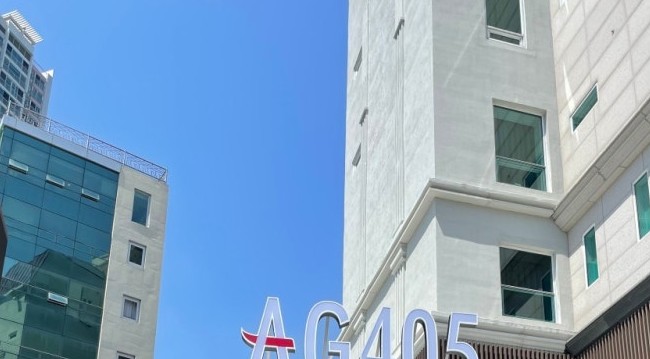 부산시 수영구 민락동 소재, AG405 호텔.  사진 (홈피) 캡처= 이승렬 기자