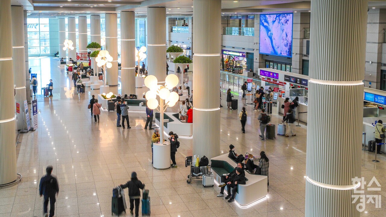 ▲제1여객터미널 입국장 (사진=인천공항공사)
