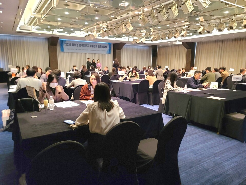 지난 2023년 중화권 바이어 상담회 장면. 사진=부산경제진흥원 제공