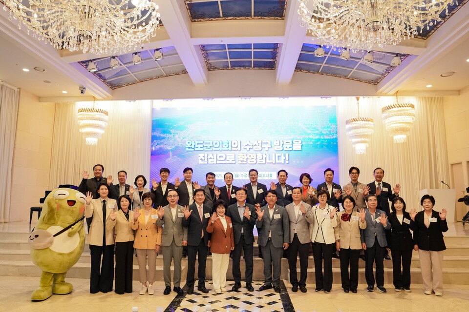 수성구의회-완도군의회  33년 우정 이어가는 교류협력 행사 개최. 사진=대구 수성구 의회 제공