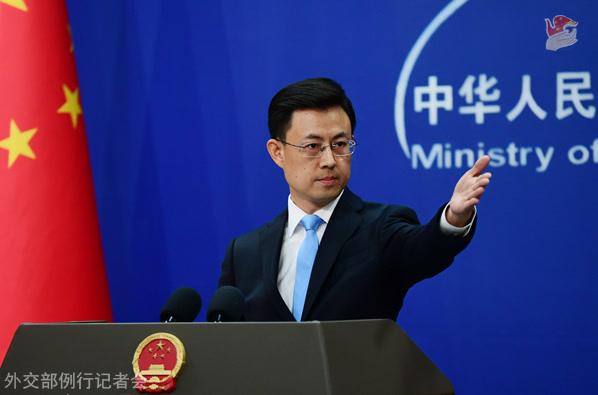 지난 23일 진행된 중국 외교부 정례 기자회견에서의 궈자쿤 대변인 / 중국 외교부 제공