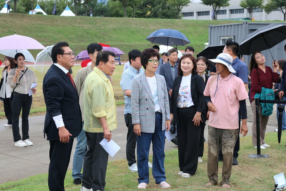 삽량문화축전 현장점검. 사진=걍님 양산시 제공