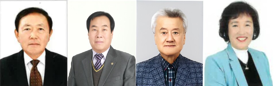 왼쪽부터 군민상(김호식, 박태주, 신원호, 임영자). 사진=의성군 제공