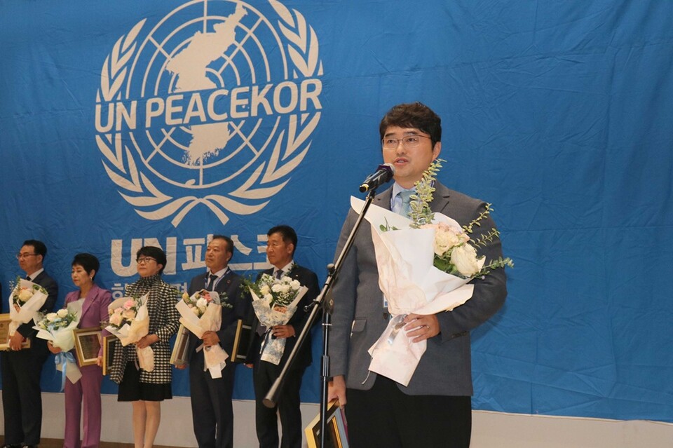 이창재 대웅제약 대표가 29일 UN피스코에서 주최한 2025년 SDGs 대상에서 ‘건강과 웰빙’ 부문을 수상했다./대웅제약 제공