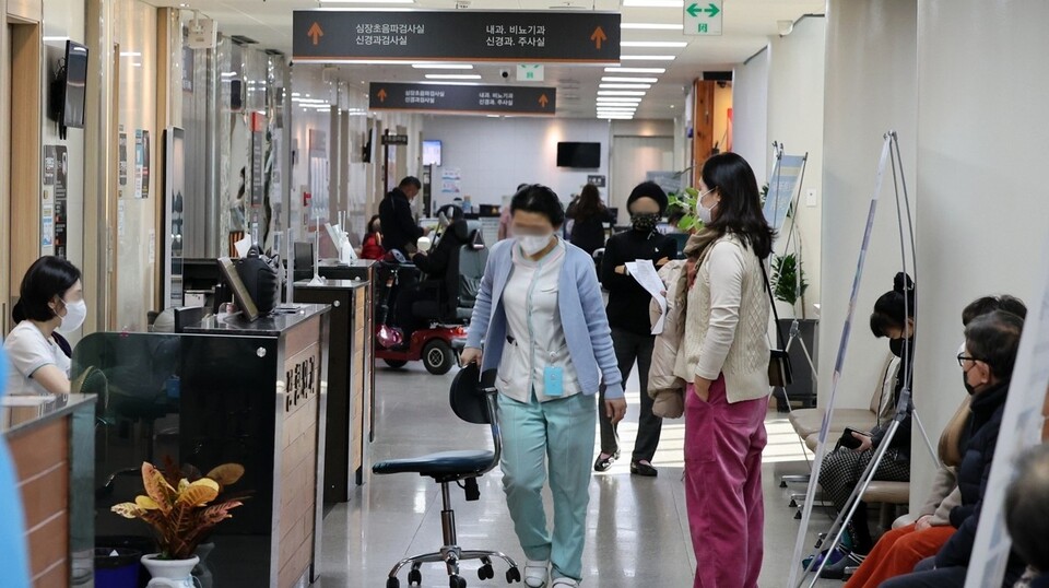 서울시내 한 대학병원 병동 전경./ 연합뉴스