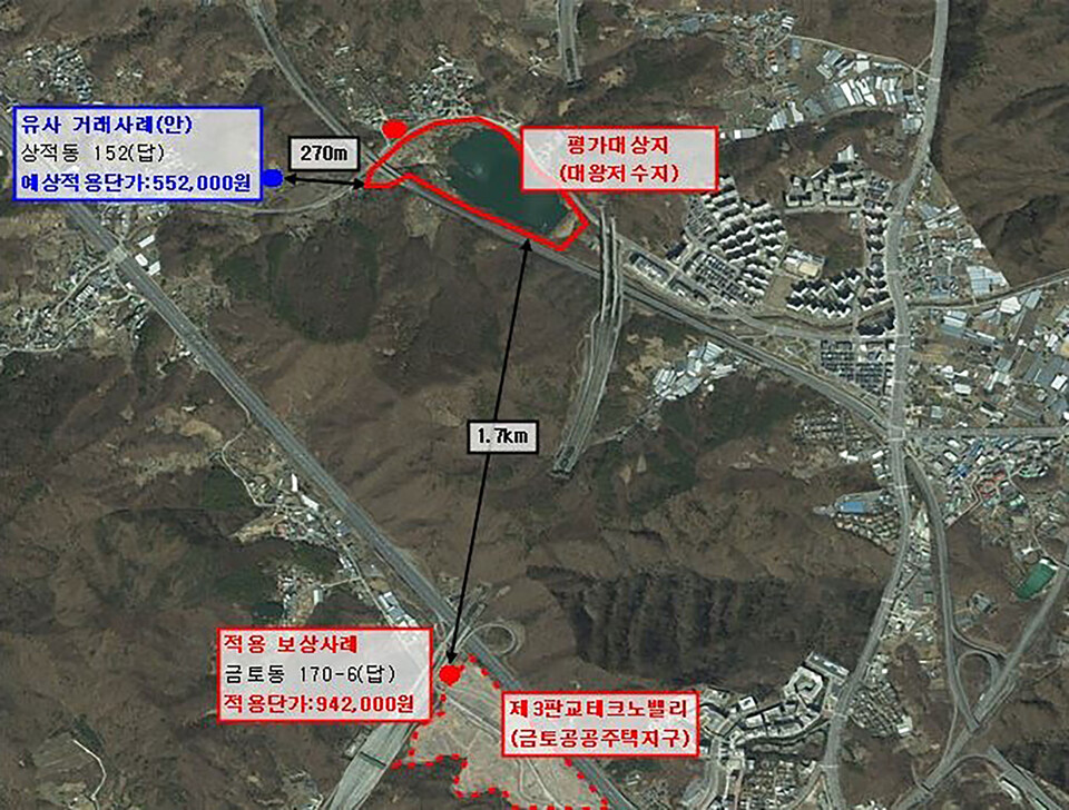 성남시(시장 신상진)는 대왕저수지 수변공원 조성사업과 관련한 토지 보상 과정에서 감정평가가 과도하게 산정된 사실을 확인하고, 지난 26일 서울중앙지방법원에 부당이득 반환 청구 소장을 제출했다고 밝혔다./ 성남시 제공