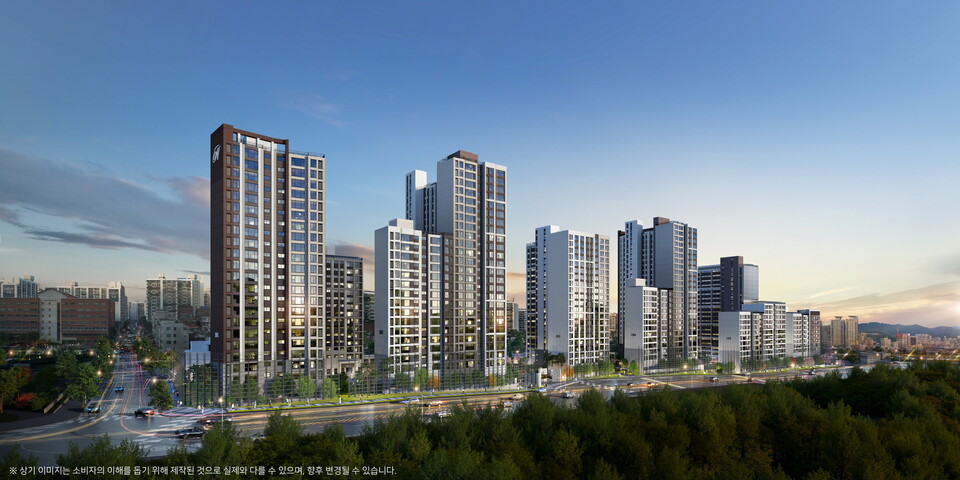 힐스테이트 이수역센트럴 메인투시도./현대건설