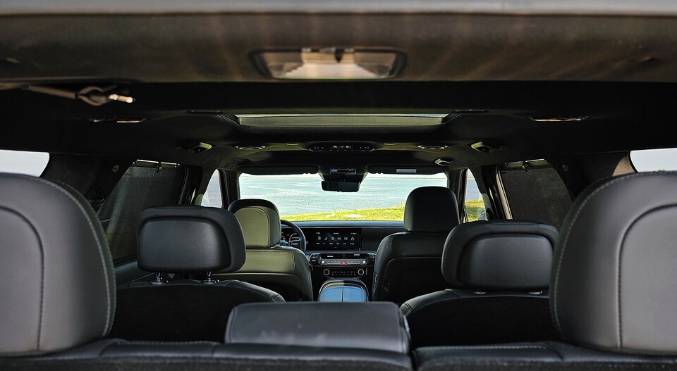 현대차 '디 올 뉴 팰리세이드 하이브리드' 7인승 실내./ 곽호준 기자