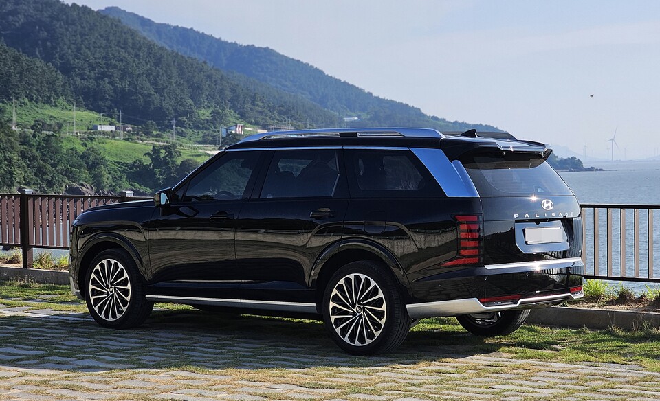 현대차 '디 올 뉴 팰리세이드 하이브리드'의 외관./ 곽호준 기자