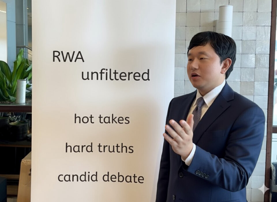 위블록이 토큰 2049(TOKEN2049)에서 한국형 RWA의 비전을 제시하고 있다.위블록