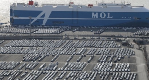 울산 현대자동차 수출 선적부두의 모습. /연합뉴스