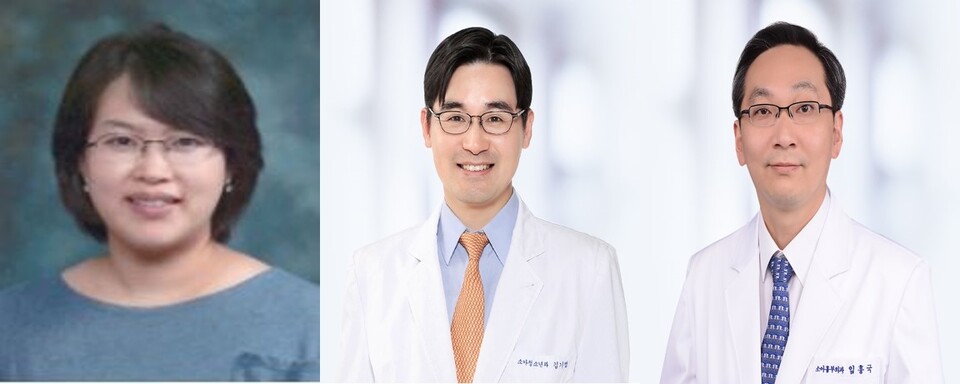 (왼쪽부터) 의생명연구원 김소영 연구교수, 소아청소년과 김기범 교수, 소아흉부외과 임홍국 교수./서울대병원 제공