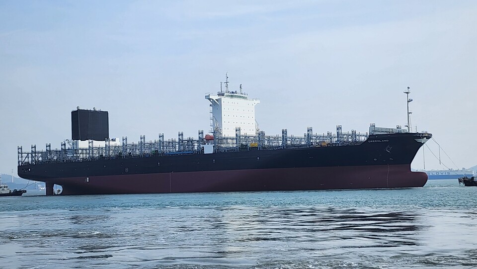 지난 2024년 대한조선이 건조·인도한 8000TEU급 컨테이너선./대한조선