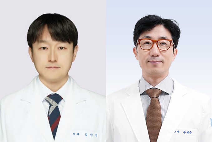 (왼쪽부터) 분당서울대병원 안과 김민석, 우세준 교수./분당서울대병원 제공