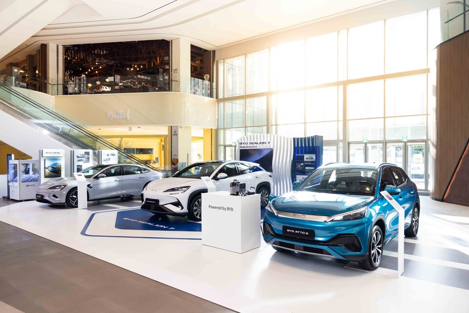 스타필드 수원의 'BYD 테크 라운지' 모습./BYD코리아