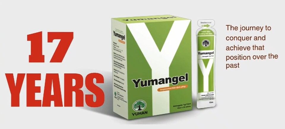 제산제 알마겔(베트남 제품명 유만겔현탁액). /유한양행 제공