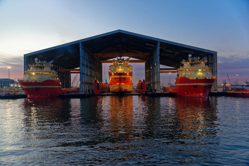 HD한국조선해양이 지난 6월 미국 루이지애나주 뉴올리언스 에디슨 슈에스트 오프쇼어 본사에서 ‘미국 상선 건조를 위한 전략적·포괄적 파트너십’을 체결했다. 에디슨 슈에스트 오프쇼어 조선소 전경./HD현대