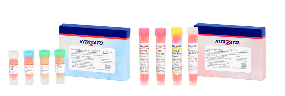 LG화학이 국내 출시한 난자 및 배아 냉동(좌측), 해동(우측) 키트. /LG화학 제공