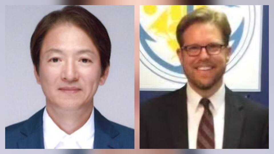  성희엽 부산시 미래혁신부시장(왼쪽)과 윌리엄 폴시(William Falsey) 앵커리지시 수석행정책임관(오른쪽). 사진 편집=이승렬 기자