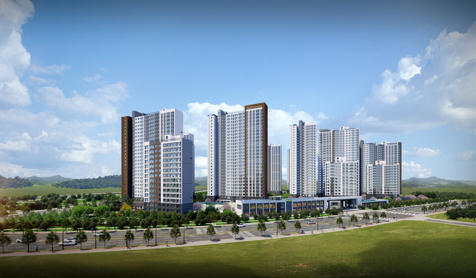 풍무역 푸르지오 더 마크 주경투시도./대우건설