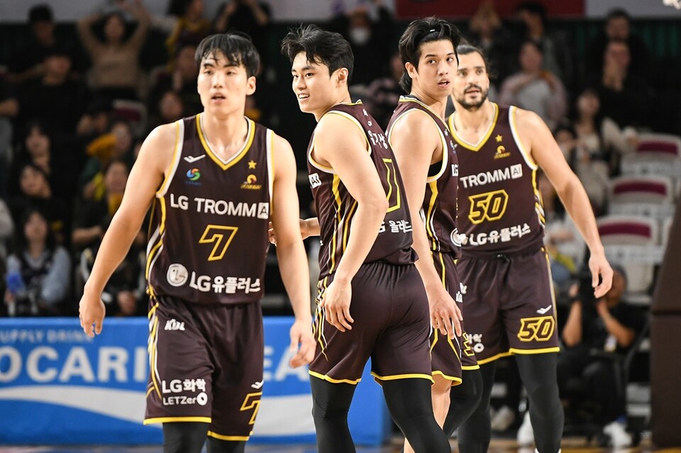 최형찬(왼쪽부터), 유기상, 타마요, 마레이. /KBL 제공