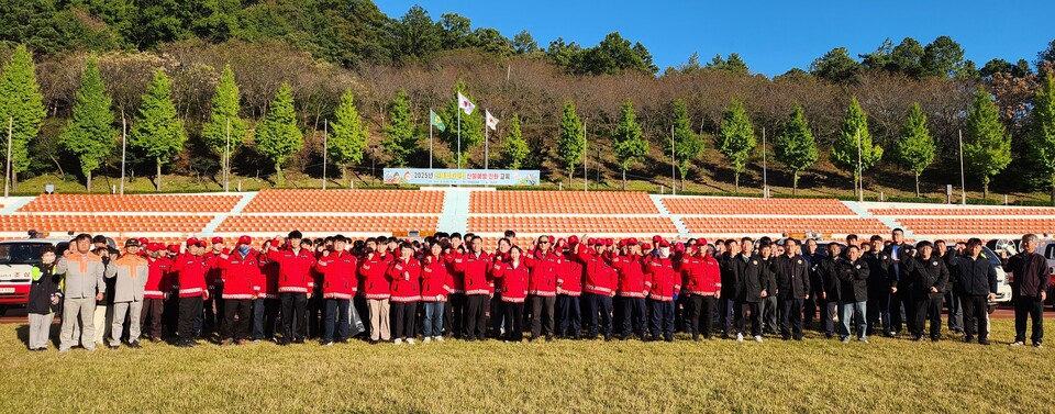 의성군 ,산불방지 인력 190명을 대상으로 산불예방·진화교육 실시 .사진=의성군 제공