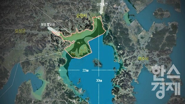 ▲여자만 국가 해양생태공원 조성사업 위치도 (사진=전남도)