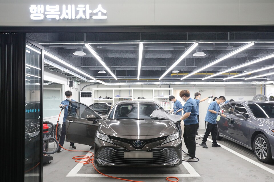 동아ST가 행복세차소를 오픈했다./동아ST 제공