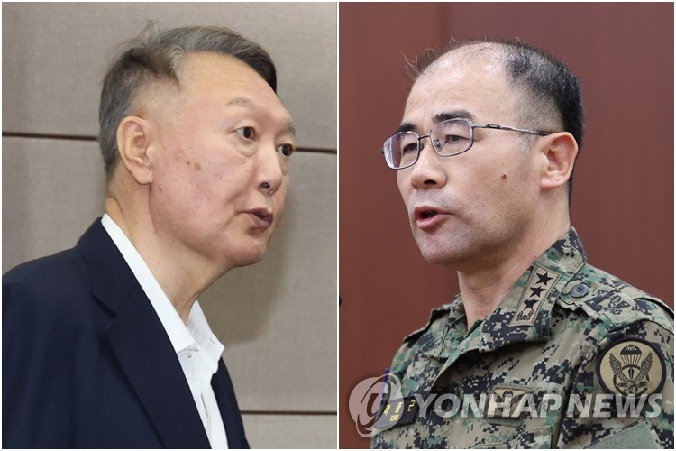 윤석열 전 대통령(왼쪽)과 곽종근 전 육군특수전사령관. /연합뉴스