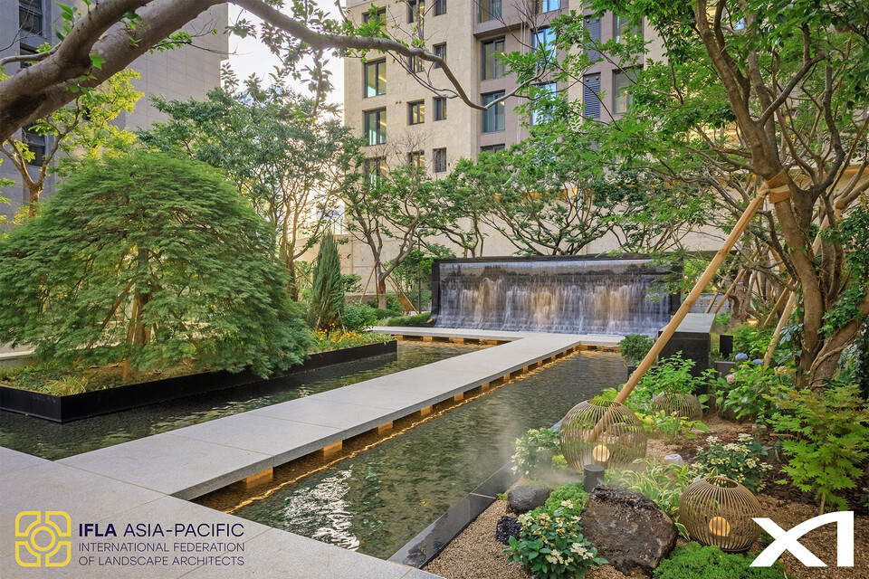 IFLA APR LA Award에서 수상한 ‘메이플자이’ 조경 이미지./GS건설