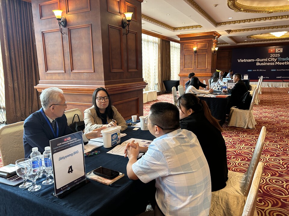 하노이 수출상담회 현장. 사진=구미시 제공