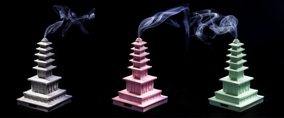 예천군, ‘개심사지 오층석탑 인센스 홀더&스틱 세트’ 공개 .사진=예천군 제공