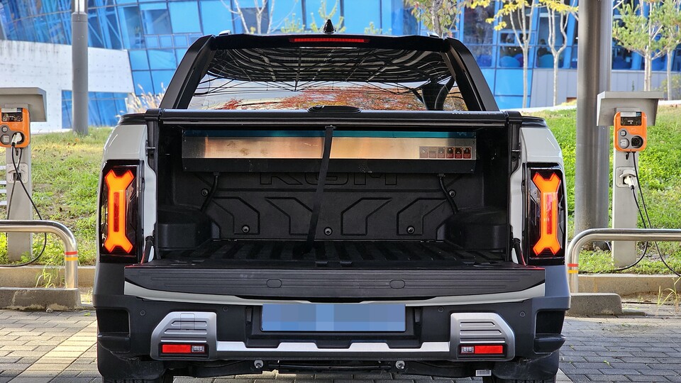 KGM '무쏘EV'의 데크./곽호준 기자