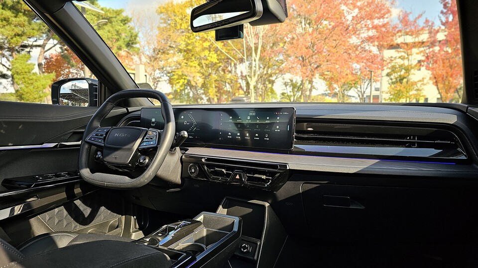 KGM '무쏘EV'의 실내./곽호준 기자