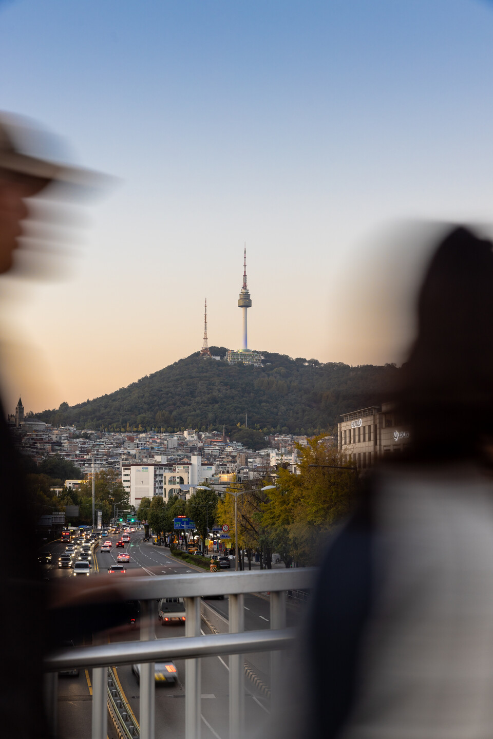 이태원 일대 녹사평 육교에서 바라본 서울 전경. /서울관광재단 제공