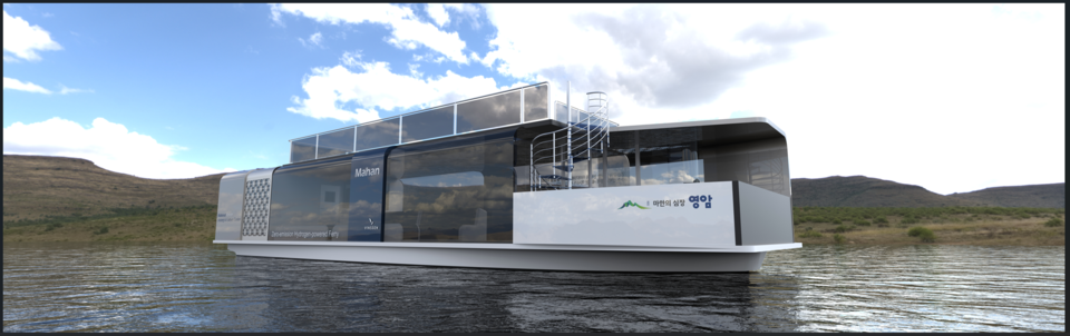 영암군 수소여객선 가상 이미지.