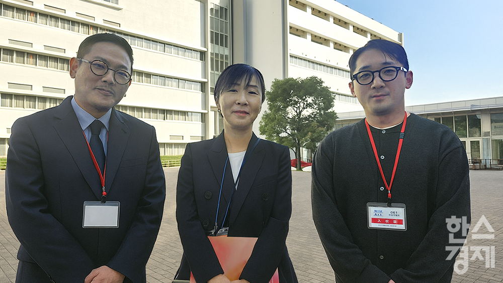 ▲왼쪽부터 청암학원 강병헌 이사장, 니혼대학교 소콜로바-야마시타 기요미 부총장, 청암대 웹툰콘텐츠과 장슬기 교수 (사진=청암대)