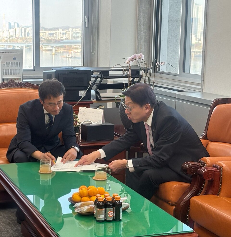 한병도 예산결산특별위원장 접견