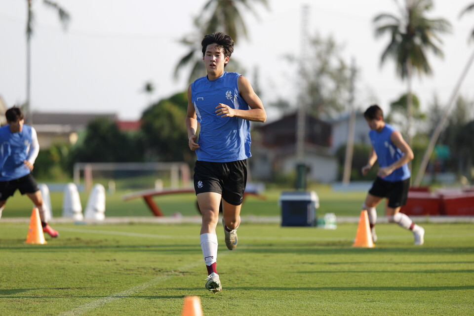 프로무대에 직행하는 광주 김윤호. /한국프로축구연맹 제공