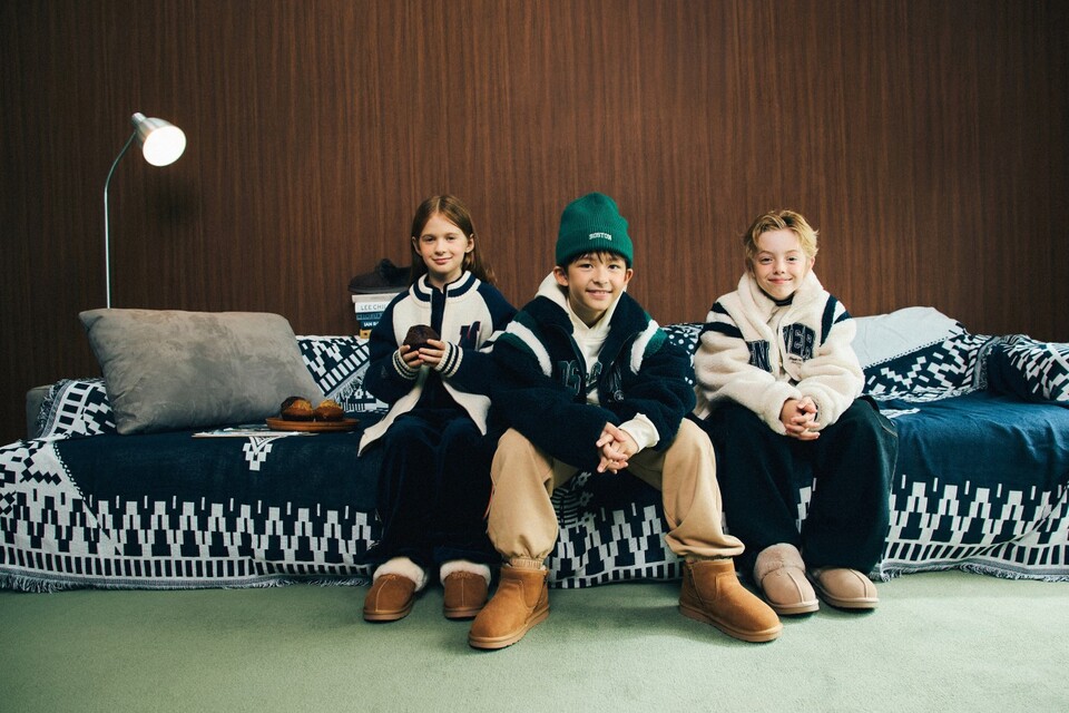 NBA키즈가 겨울 퍼포먼스 웨어 라인업을 강화하며 업그레이드된 방한화 ‘머핀 부츠’와 기능성 아우터 ‘익스트림 다운’을 선보인다./한세엠케이