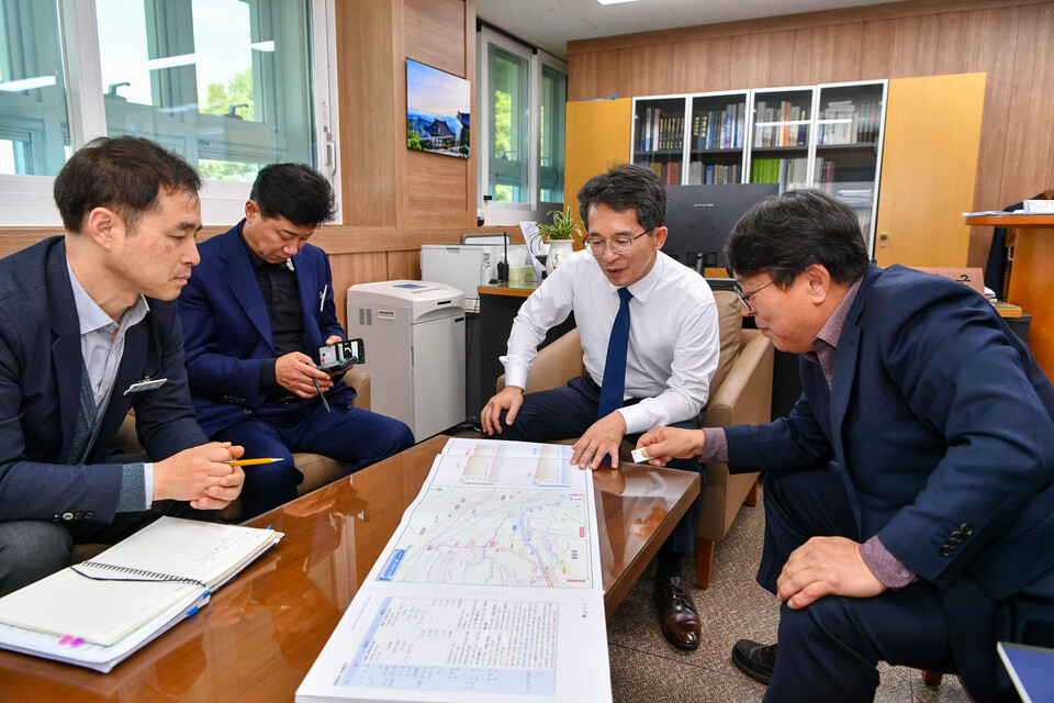 영주시 ‘국립산림치유원 진입도로 정비사업’ 타당성 조사 최종보고회 개최 .사진=영주시 제공